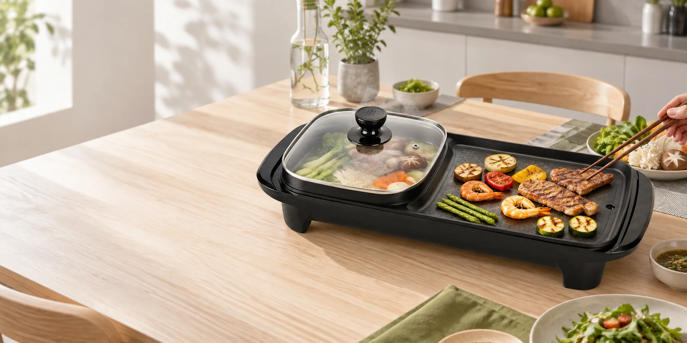 Electric Grill & Hot Pot Combos