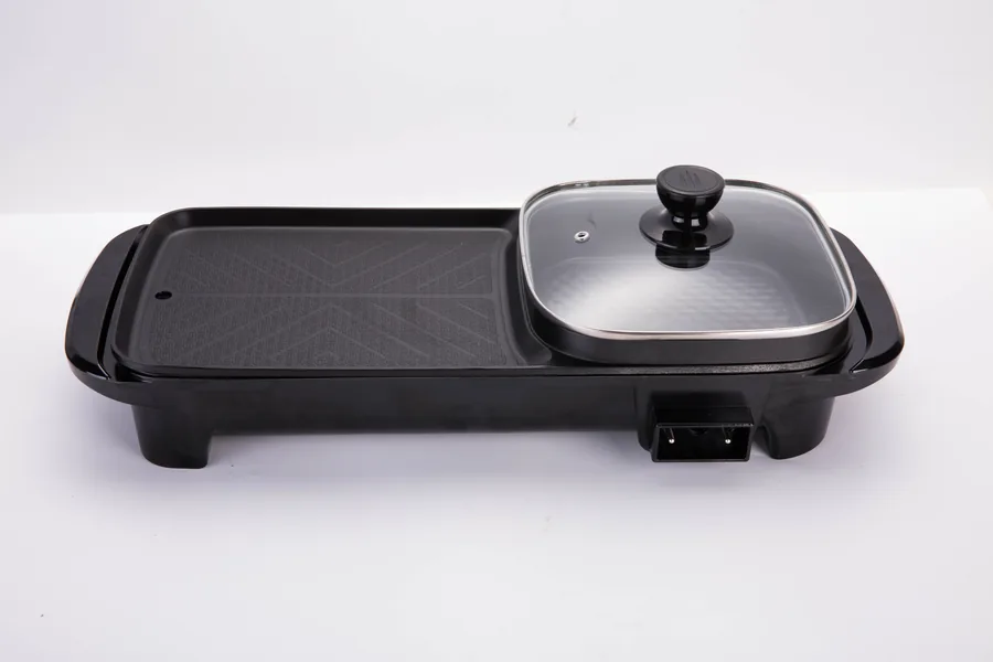 Griddle and Square Hot Pot Combo - GP-005 - Electric Grill with Hot Pot - Photo 1