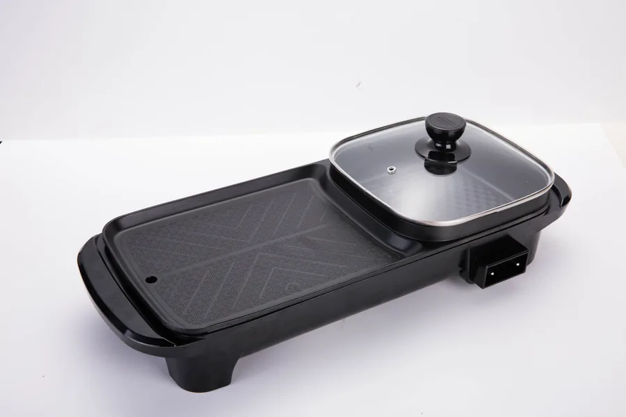 Griddle and Square Hot Pot Combo - GP-005 - Electric Grill with Hot Pot - Photo 2