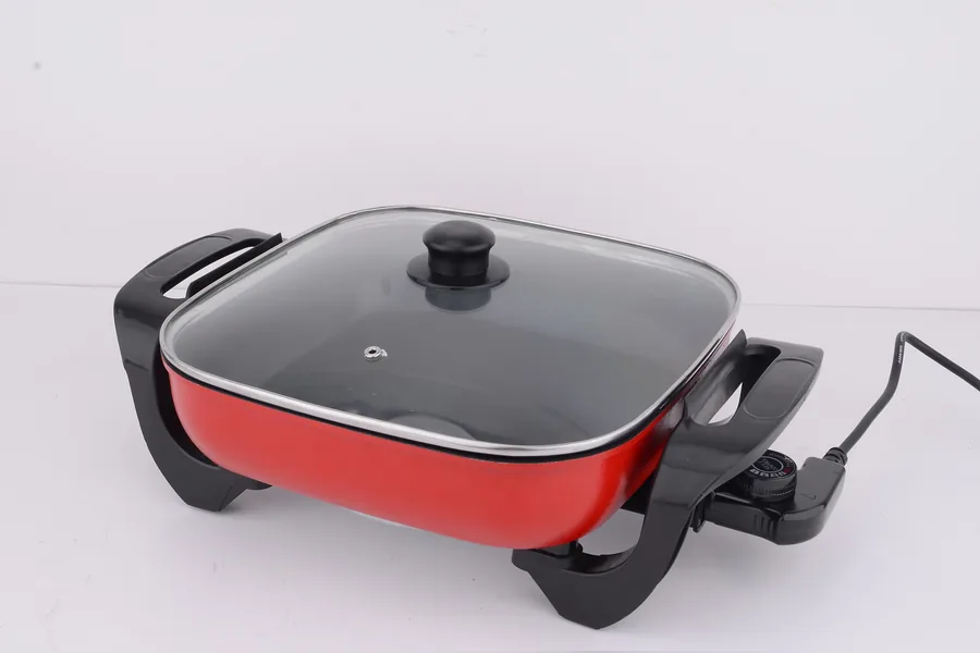 Red Square Electric Skillet - JG-002A - Electric Skillets - Photo 2